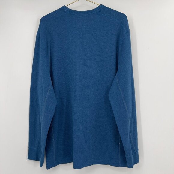 Eddie Bauer Men’s Blue Long Sleeve Thermal Crewneck Shirt Size 2XL - Picture 4 of 10